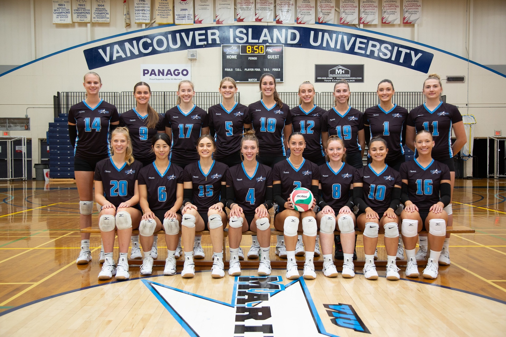 VIU Mariners Women's Volleyball - 2023-24. Photo: Gloria Bell